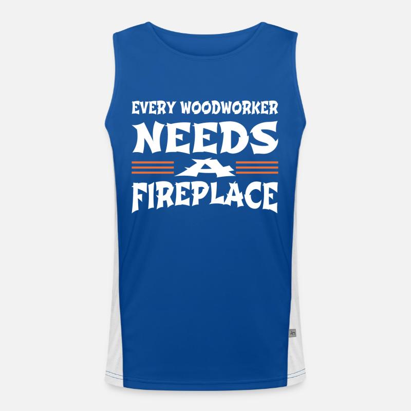 carpenter girl tshirts woodworking apprentice Men's Functional Contrast Tank Top 