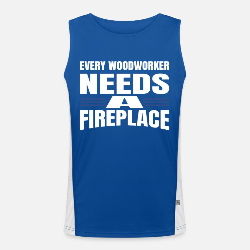 menuiserie bûcheron construction charpentier Débardeur respirant contrasté Homme 