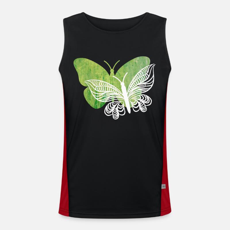J’adore le papillon Débardeur respirant contrasté Homme 