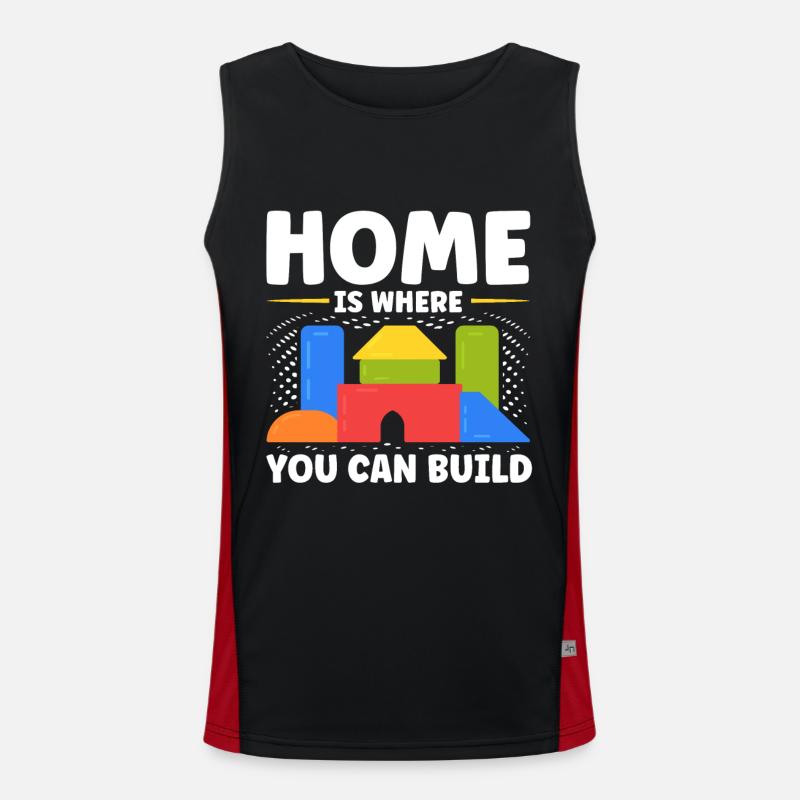 Home Clamping Block Block Men's Functional Contrast Tank Top 