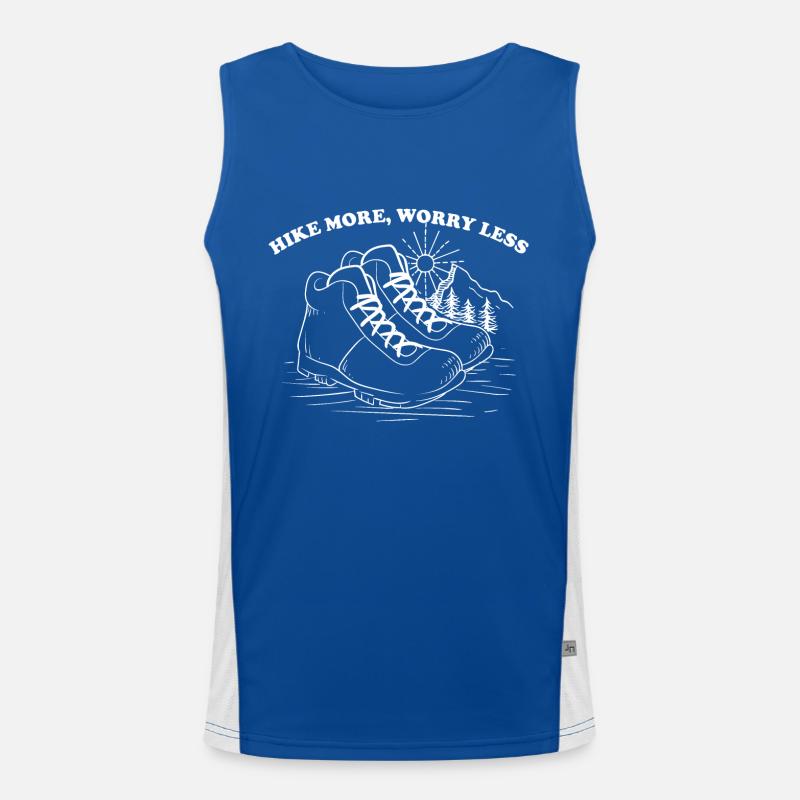 HIKE MORE WORRY LESS Men's Functional Contrast Tank Top 