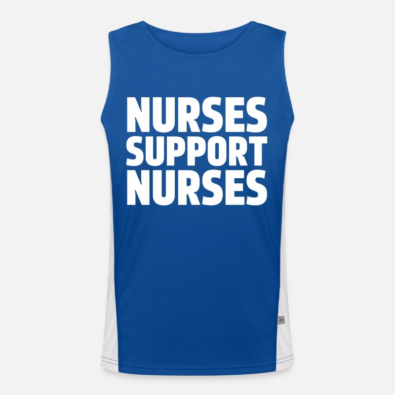 Nurses Support Nurses Men's Functional Contrast Tank Top 
