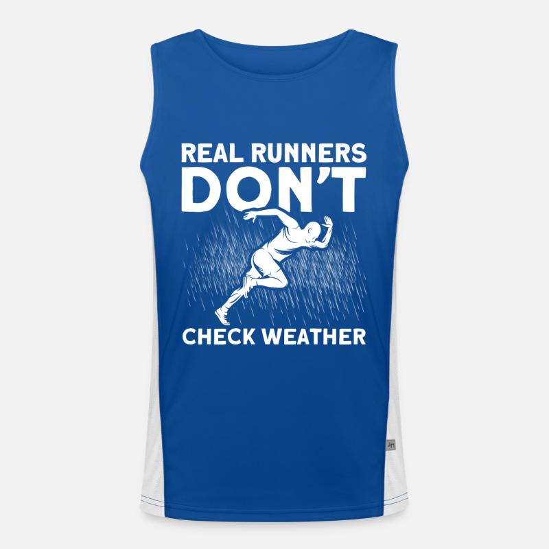 Motivation Streak Running Runner Marathon Men's Functional Contrast Tank Top 
