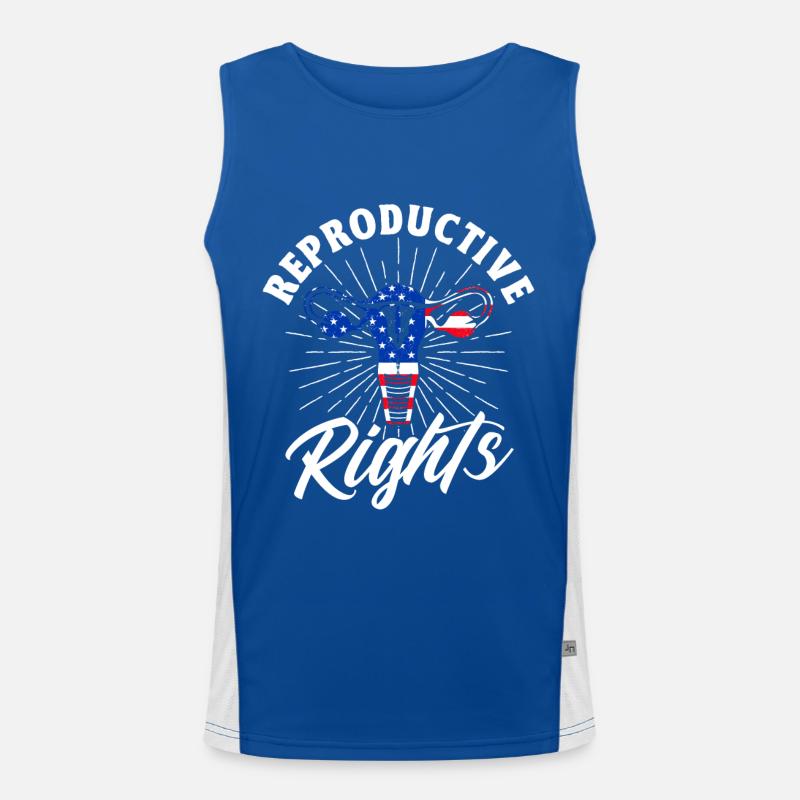 Reproductive rights Men's Functional Contrast Tank Top 