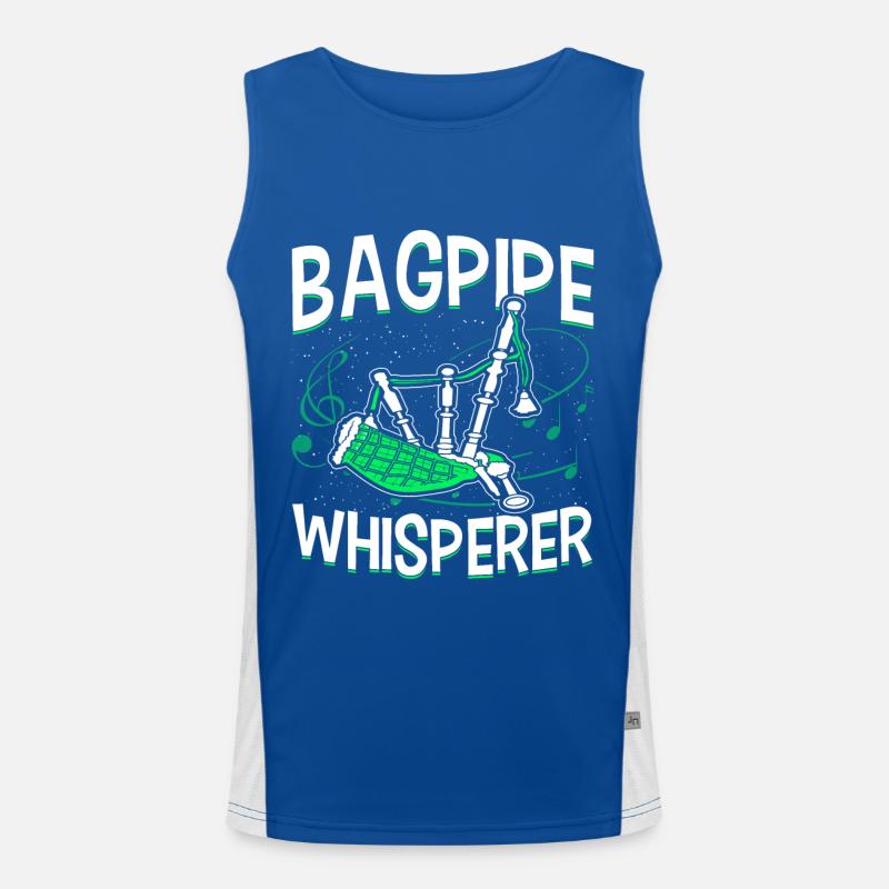 Chuchoteur de cornemuse Débardeur respirant contrasté Homme 