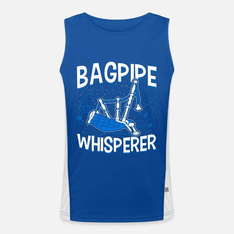 Chuchoteur de cornemuse Débardeur respirant contrasté Homme 