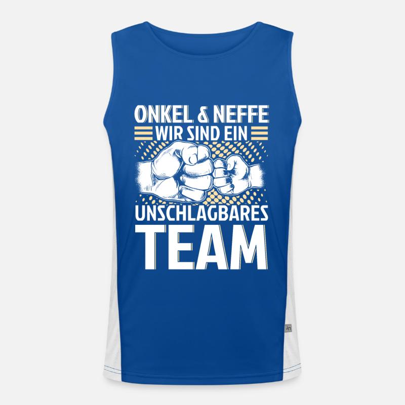 Onkel & Neffe Wir Sind Ein Unschlagbares Team Funktionelles Kontrast-Tank Top für Männer 