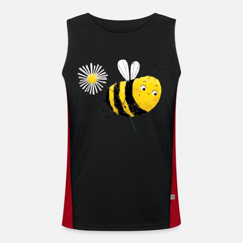 Biene Paula Funktionelles Kontrast-Tank Top für Männer 