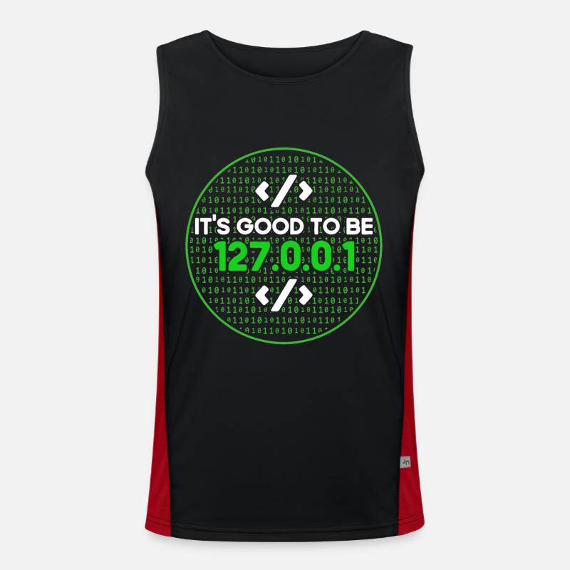 It's Good To Be Home Software Developer Men's Functional Contrast Tank Top 