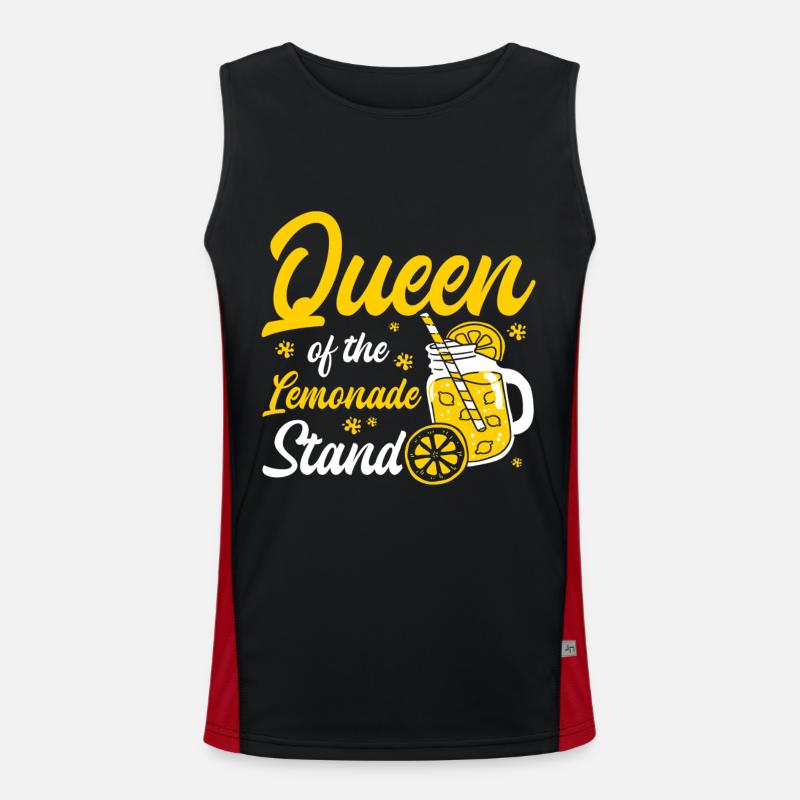 Lemon Juice Lemon Juice Lemonade Men's Functional Contrast Tank Top 
