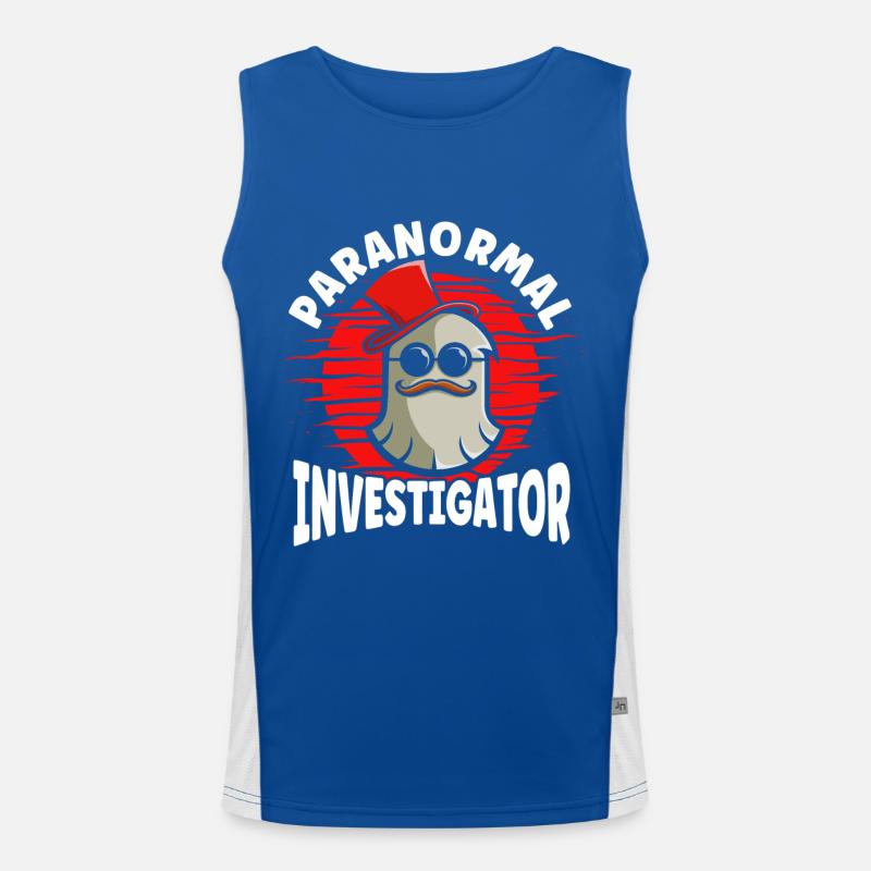 Ghost Hunters Ghosts Paranormal Investigation Men's Functional Contrast Tank Top 