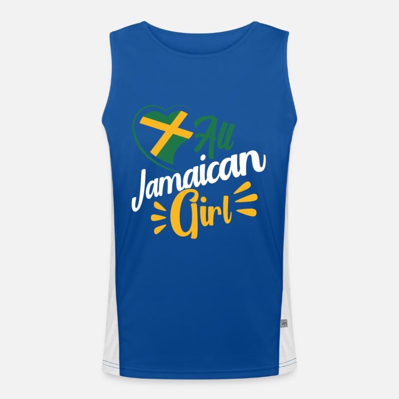 Jamaica Jamaican Pride Jamaican Flag Men's Functional Contrast Tank Top 