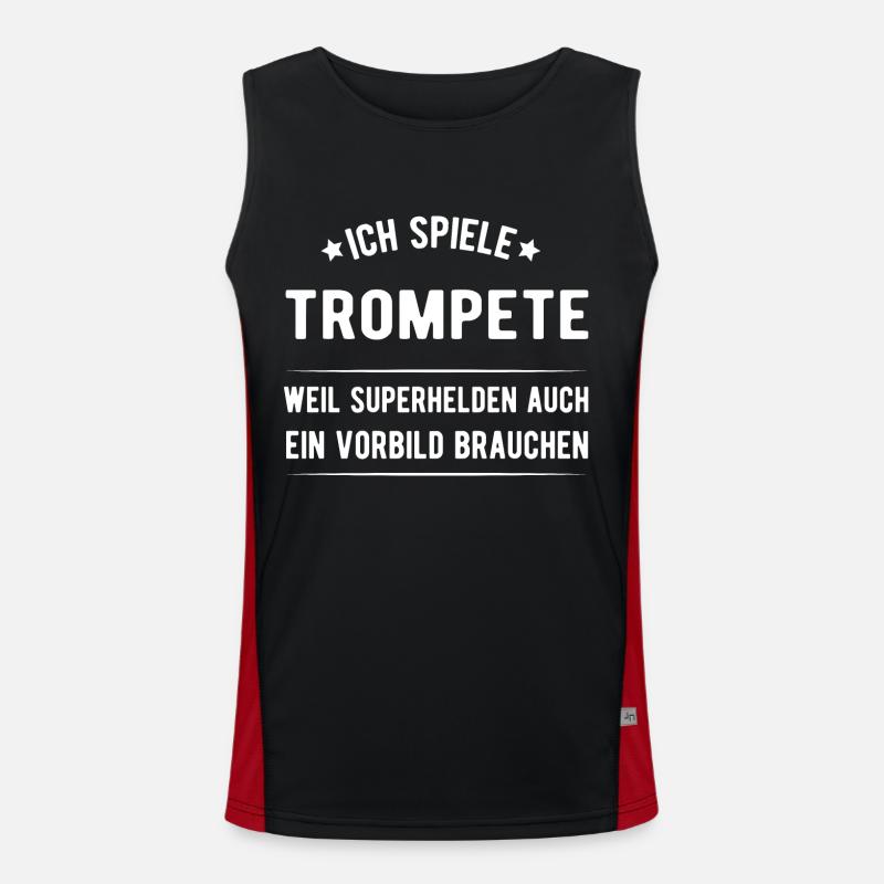 Trompete Funktionelles Kontrast-Tank Top für Männer 