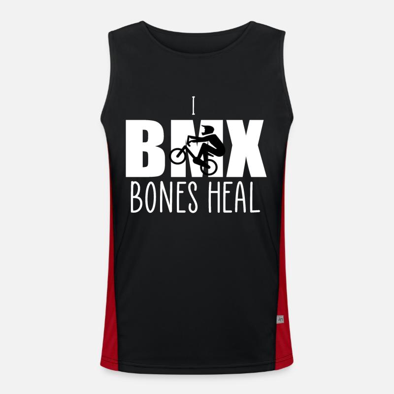 Bones heal bmx Men's Functional Contrast Tank Top 