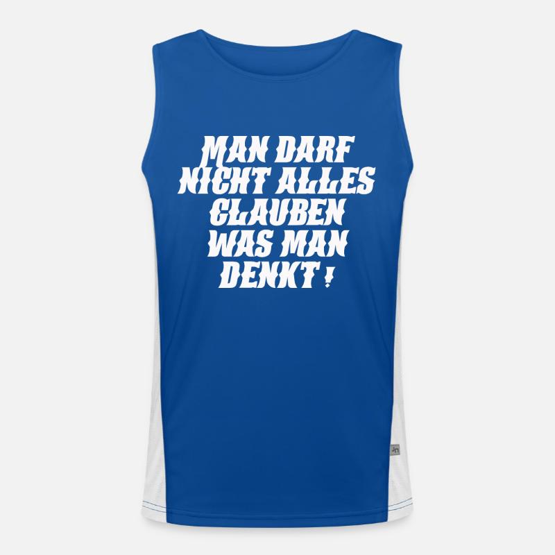 Glaube Funktionelles Kontrast-Tank Top für Männer 