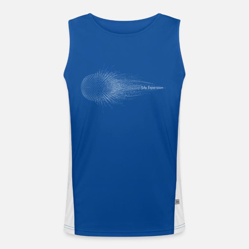 Abstract - Life Expensation Funktionelles Kontrast-Tank Top für Männer 