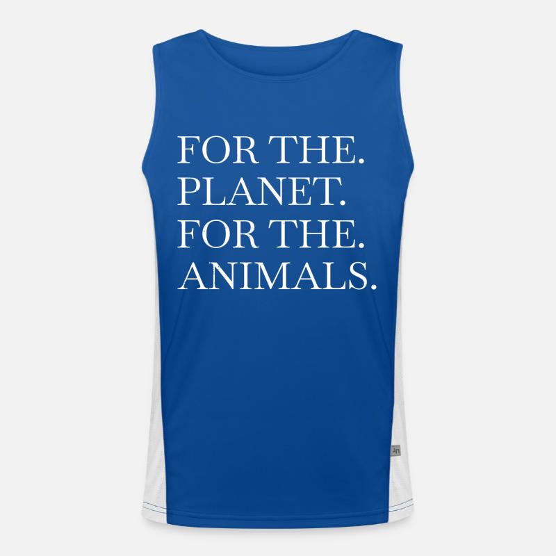 cadeau de droits des animaux déclaration d’humour végétalien Débardeur respirant contrasté Homme 