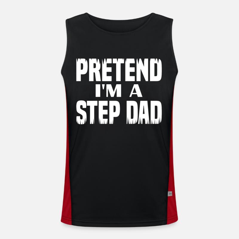 Pretend i'm a Step Dad Men's Functional Contrast Tank Top 