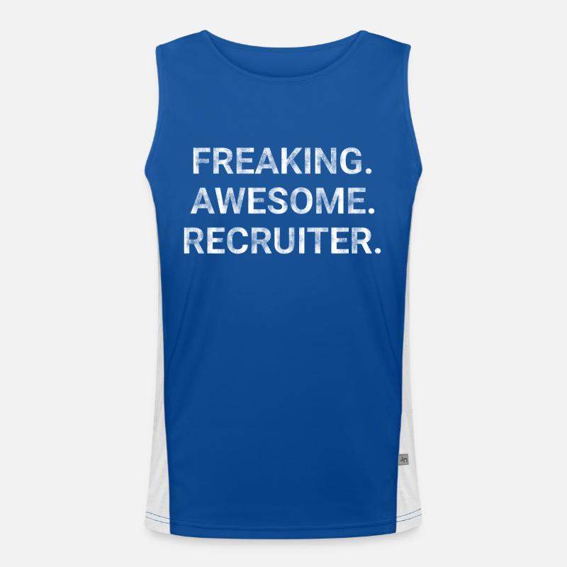 Freaking Awesome Recruiter Men's Functional Contrast Tank Top 