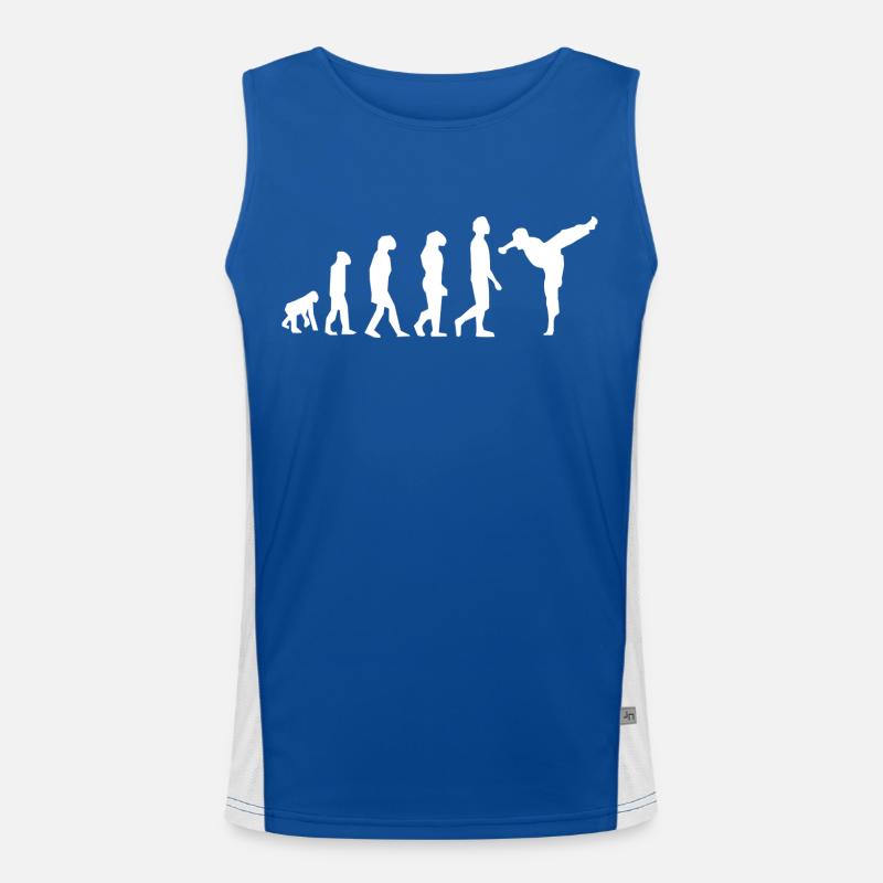 Evolution der Kampfkünste Funktionelles Kontrast-Tank Top für Männer 
