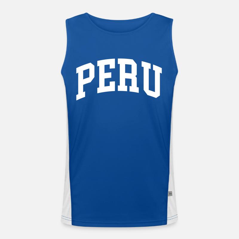Peru Funktionelles Kontrast-Tank Top für Männer 