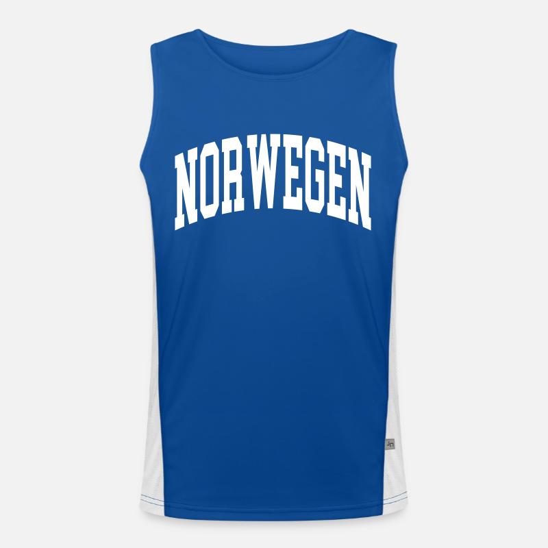 Norwegen Funktionelles Kontrast-Tank Top für Männer 