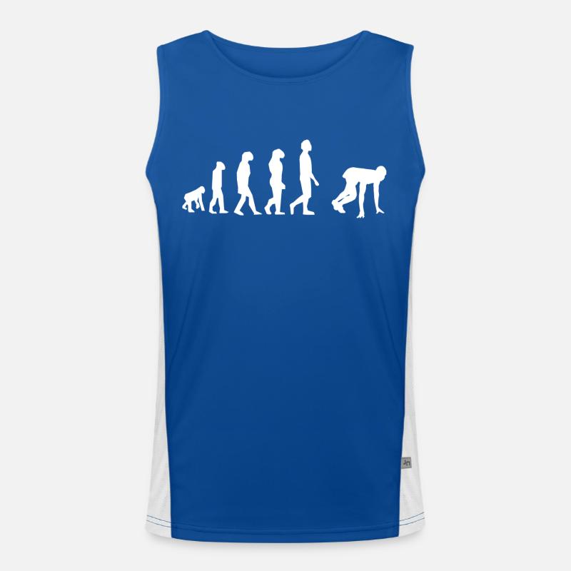 100 meters evolution Men's Functional Contrast Tank Top 