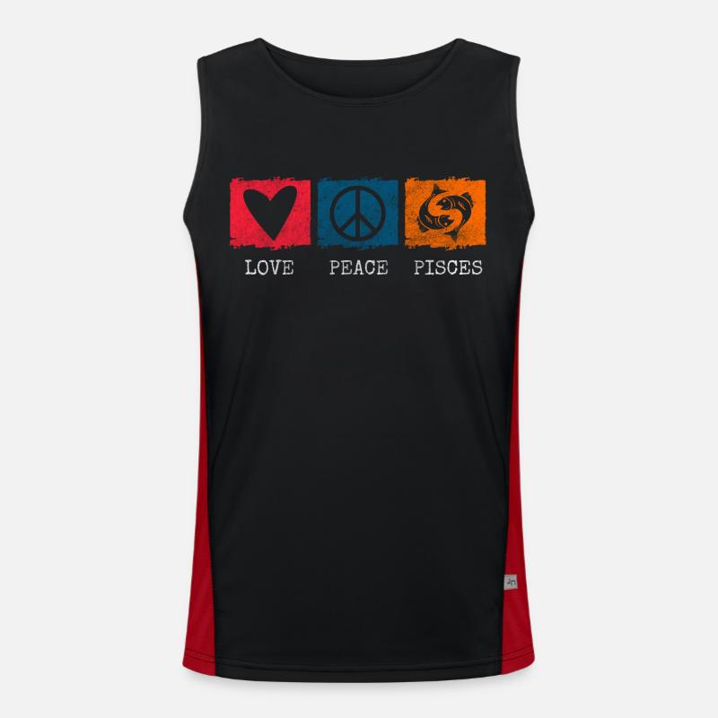 Sternzeichen Astrologie Aberglaube Funktionelles Kontrast-Tank Top für Männer 