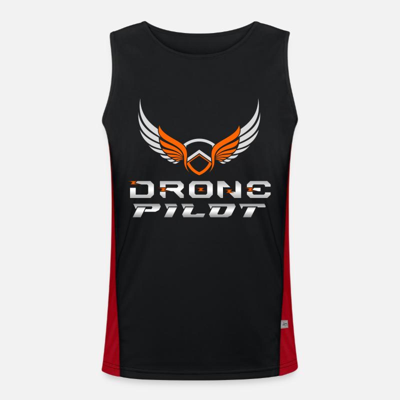 Drone Drones Drone Flight Drone Pilot Débardeur respirant contrasté Homme 