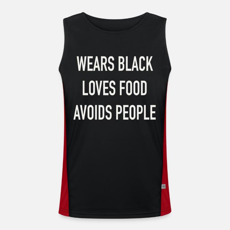 Wears black Men's Functional Contrast Tank Top 