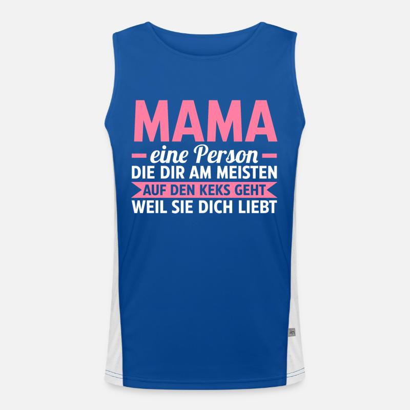 Mutter Muttertag Mama Funktionelles Kontrast-Tank Top für Männer 
