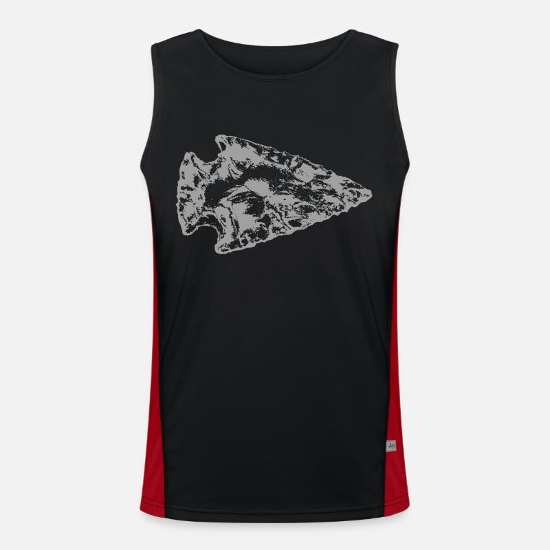 Pointe de flèche Débardeur respirant contrasté Homme 