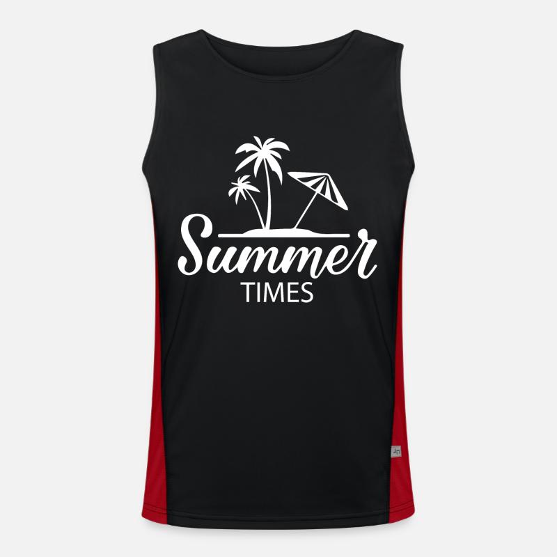 Summer Times Funktionelles Kontrast-Tank Top für Männer 