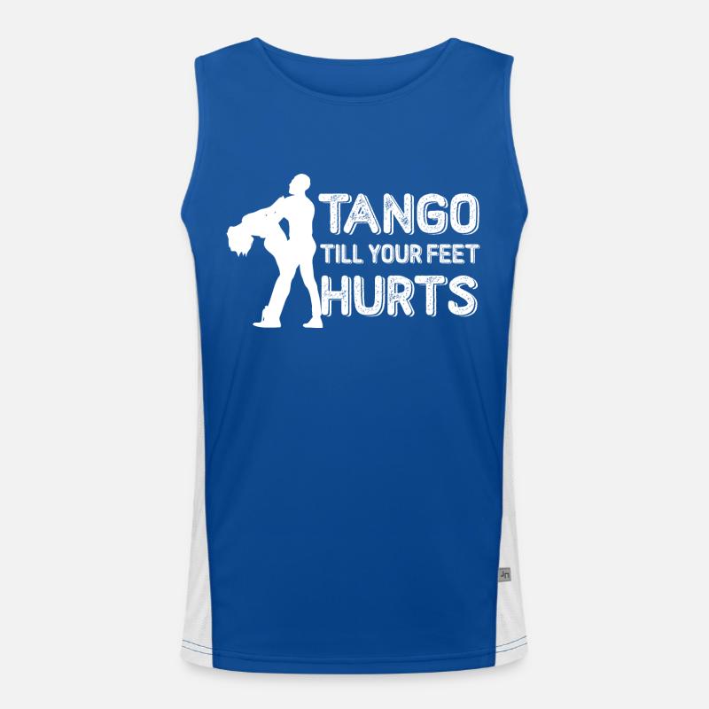 Dancing Dance Music Funktionelles Kontrast-Tank Top für Männer 