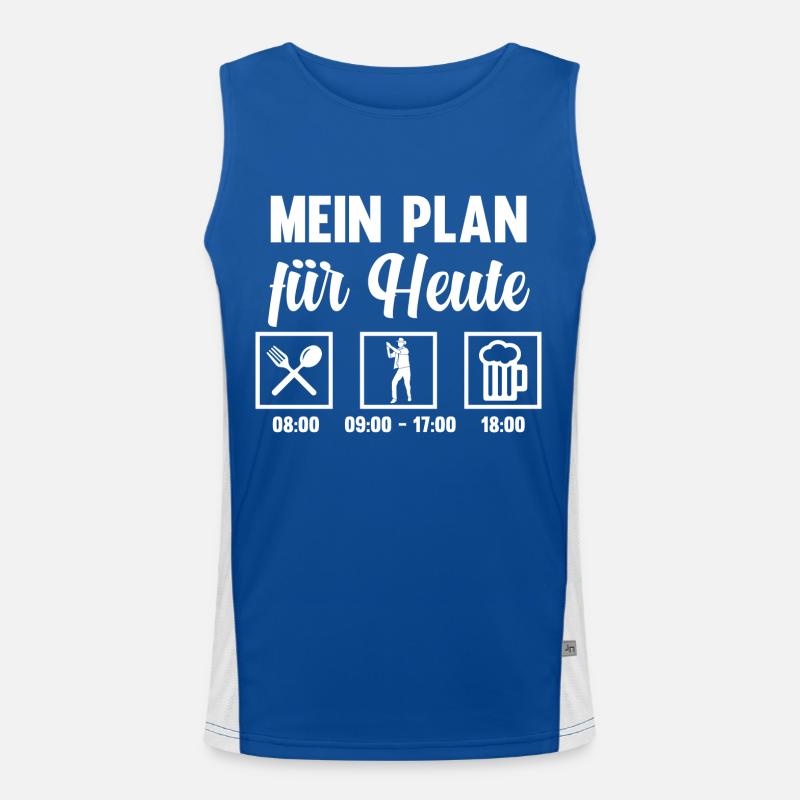 Line Dance Tänzer Funktionelles Kontrast-Tank Top für Männer 