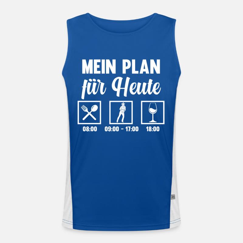 Line Dance Tänzer Funktionelles Kontrast-Tank Top für Männer 