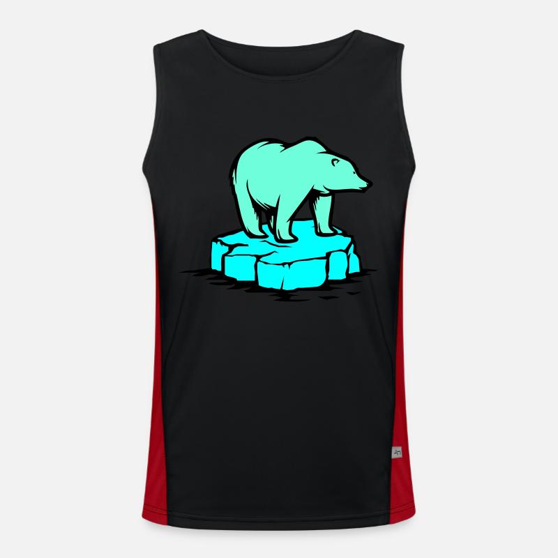 eisbär Funktionelles Kontrast-Tank Top für Männer 