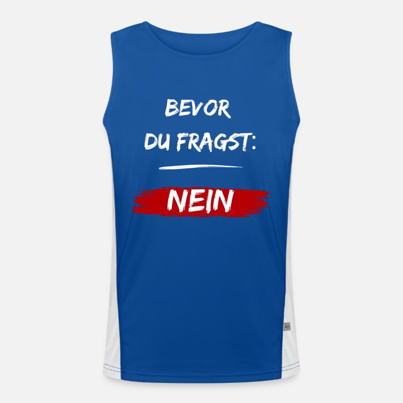 Before you ask: NO! Men's Functional Contrast Tank Top 