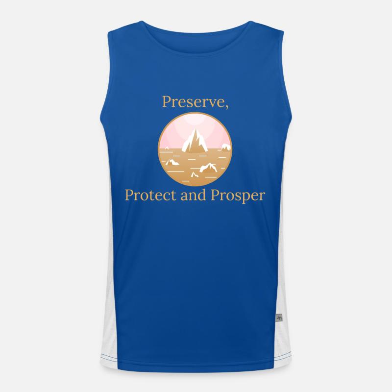 Préserver, protéger, prospérer Débardeur respirant contrasté Homme 