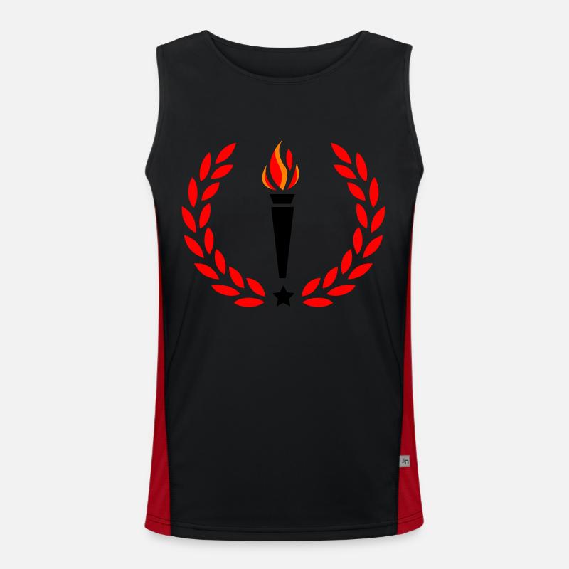 Torche de feu Débardeur respirant contrasté Homme 