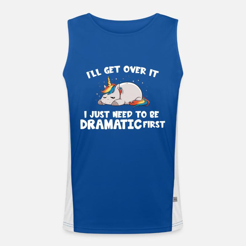I Just Need To Be Dramatic first Men's Functional Contrast Tank Top 