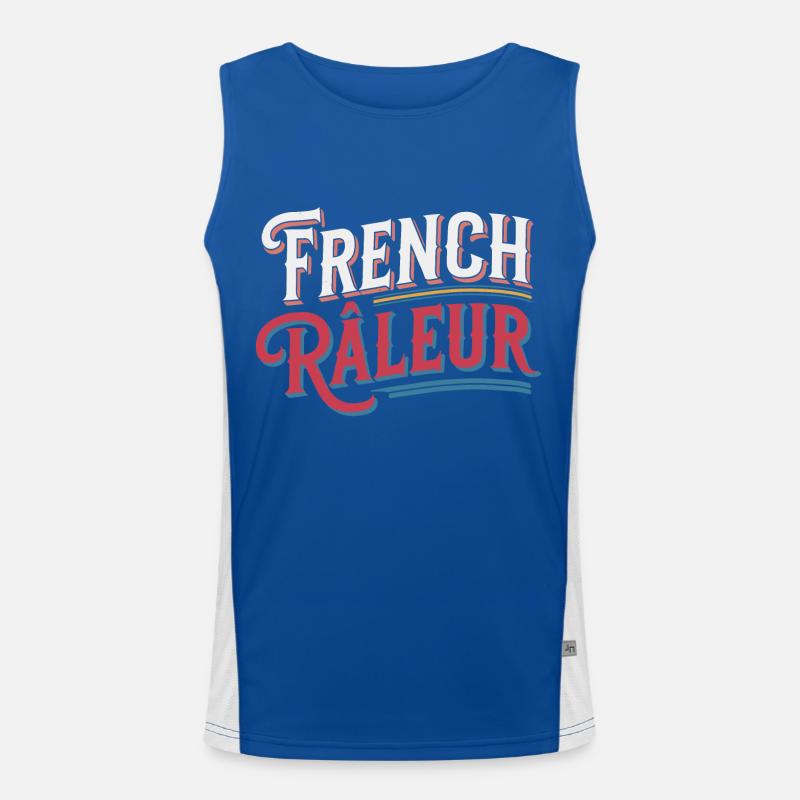 French râleur Débardeur respirant contrasté Homme 