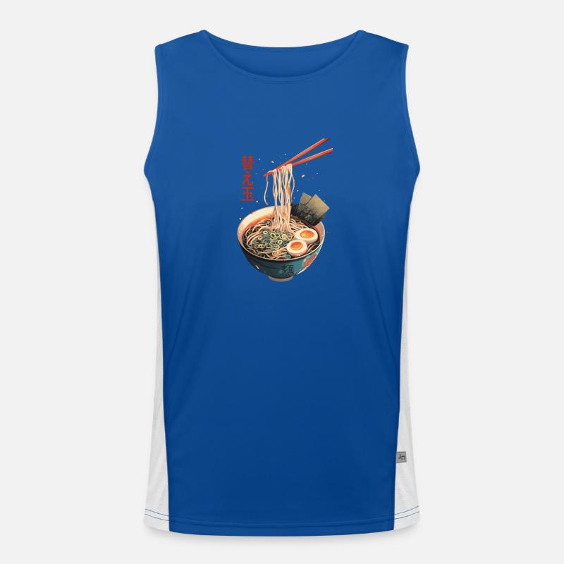 Authentische Ramen-Schalen-Kunst Authentic Ramen Funktionelles Kontrast-Tank Top für Männer 