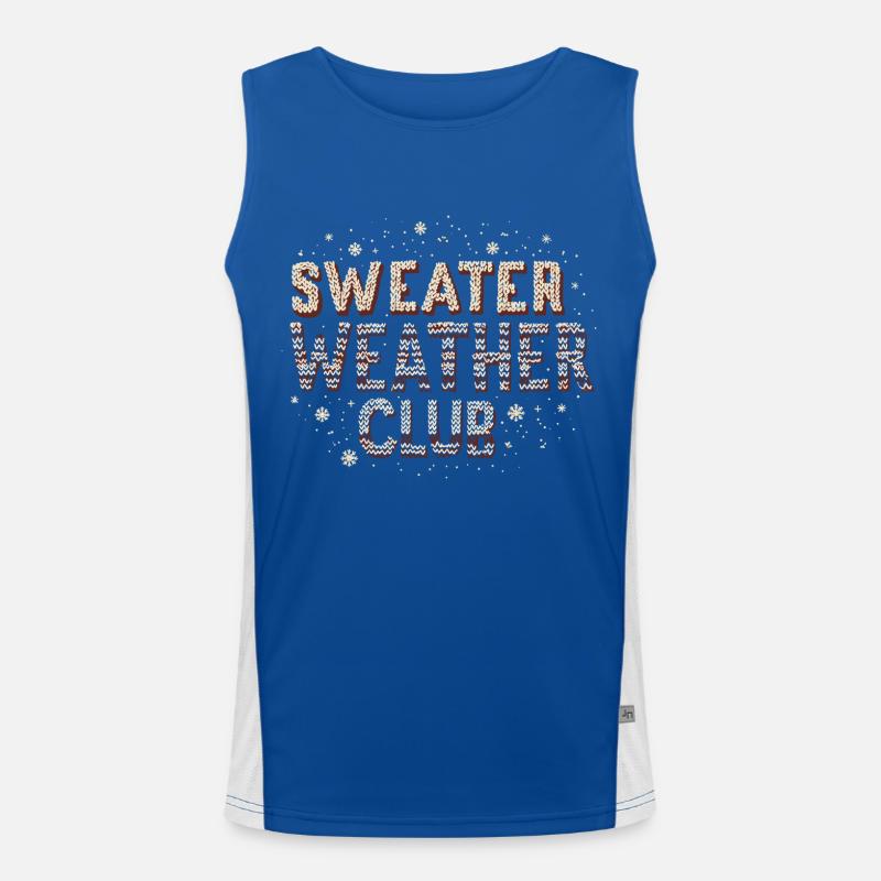 PULLOVER WETTER Funktionelles Kontrast-Tank Top für Männer 