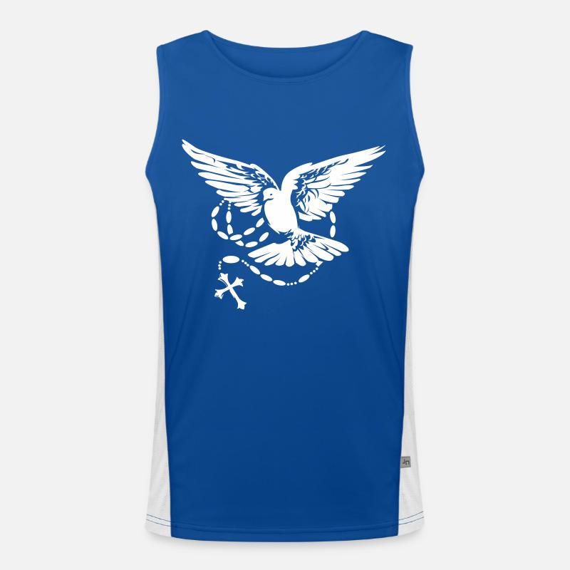 taube heiliger geist Funktionelles Kontrast-Tank Top für Männer 