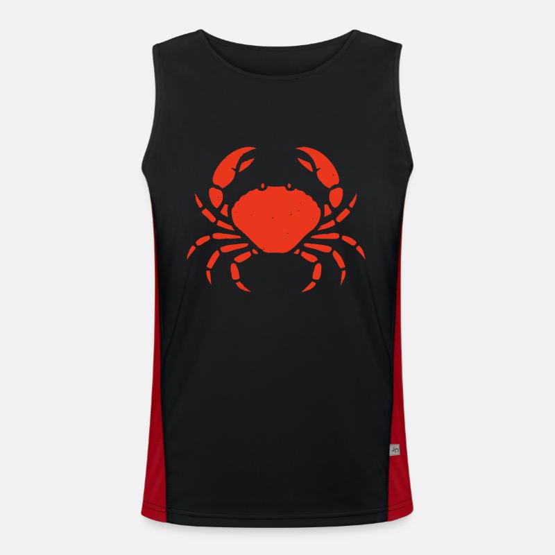 Krebs Funktionelles Kontrast-Tank Top für Männer 