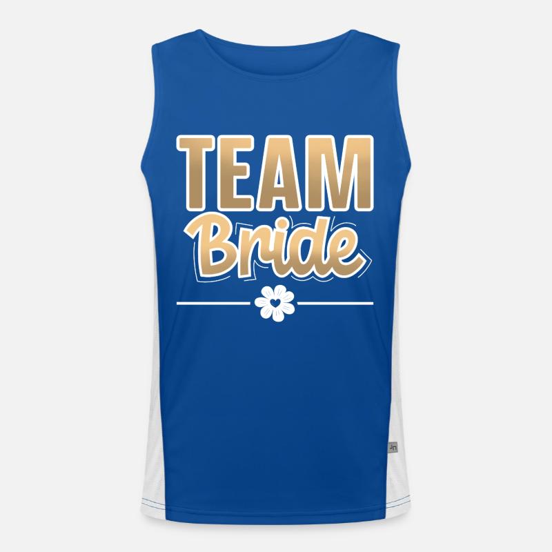 Team Bride Men's Functional Contrast Tank Top 