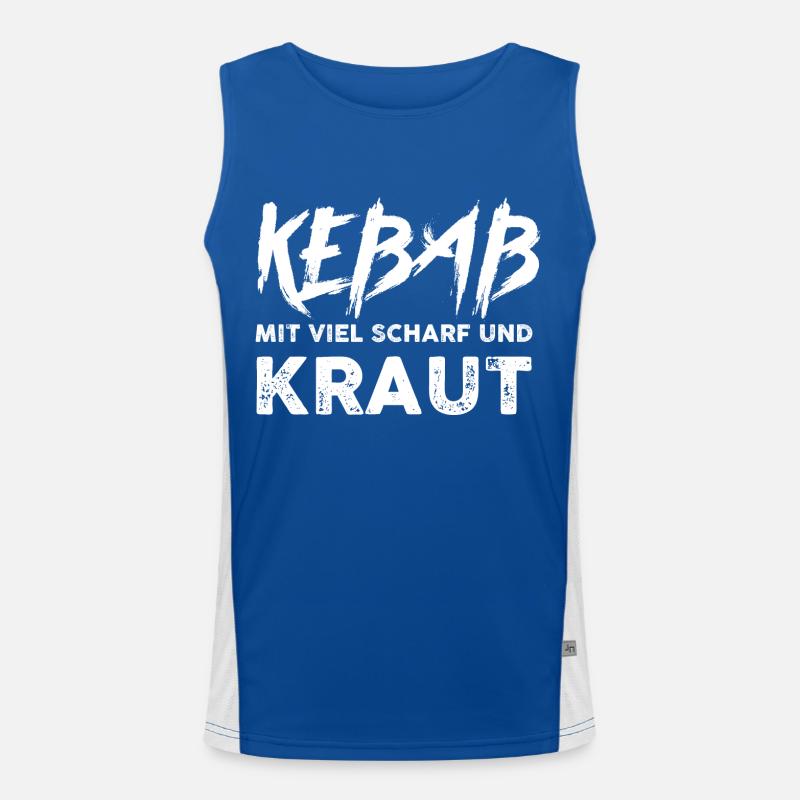 Kebab Funktionelles Kontrast-Tank Top für Männer 