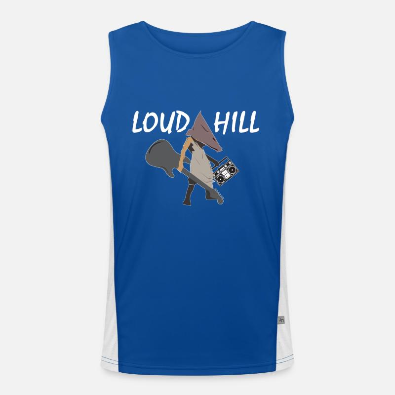 Idée de cadeau Monster Loud Hill Pyramide tête Débardeur respirant contrasté Homme 