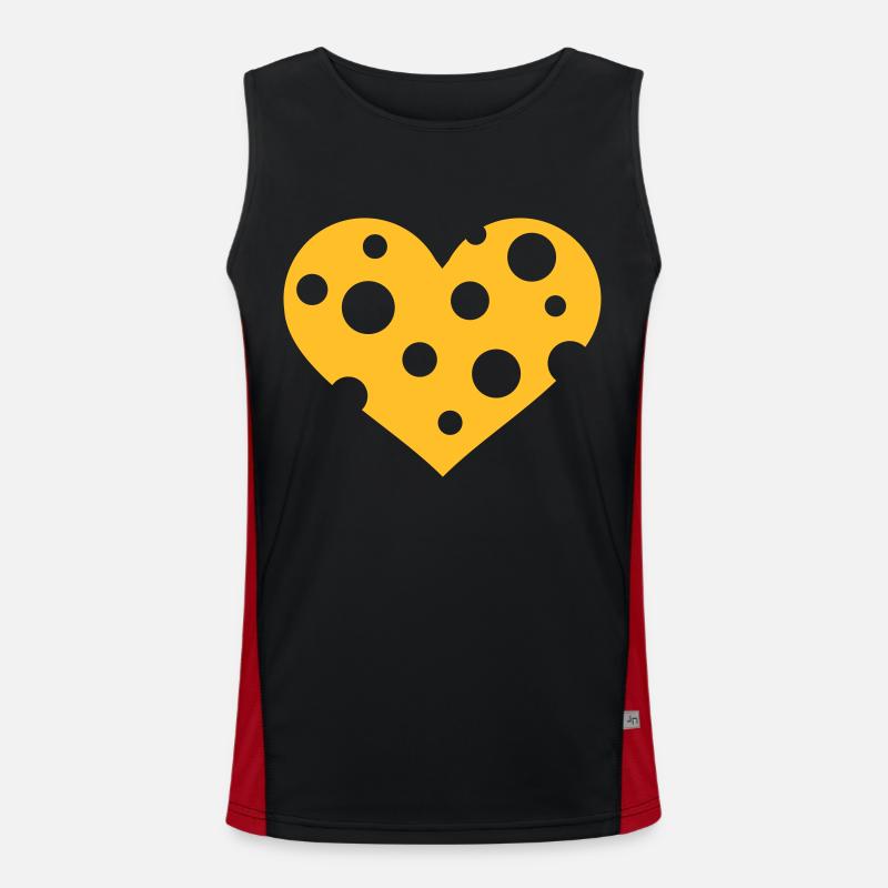 Käse Funktionelles Kontrast-Tank Top für Männer 